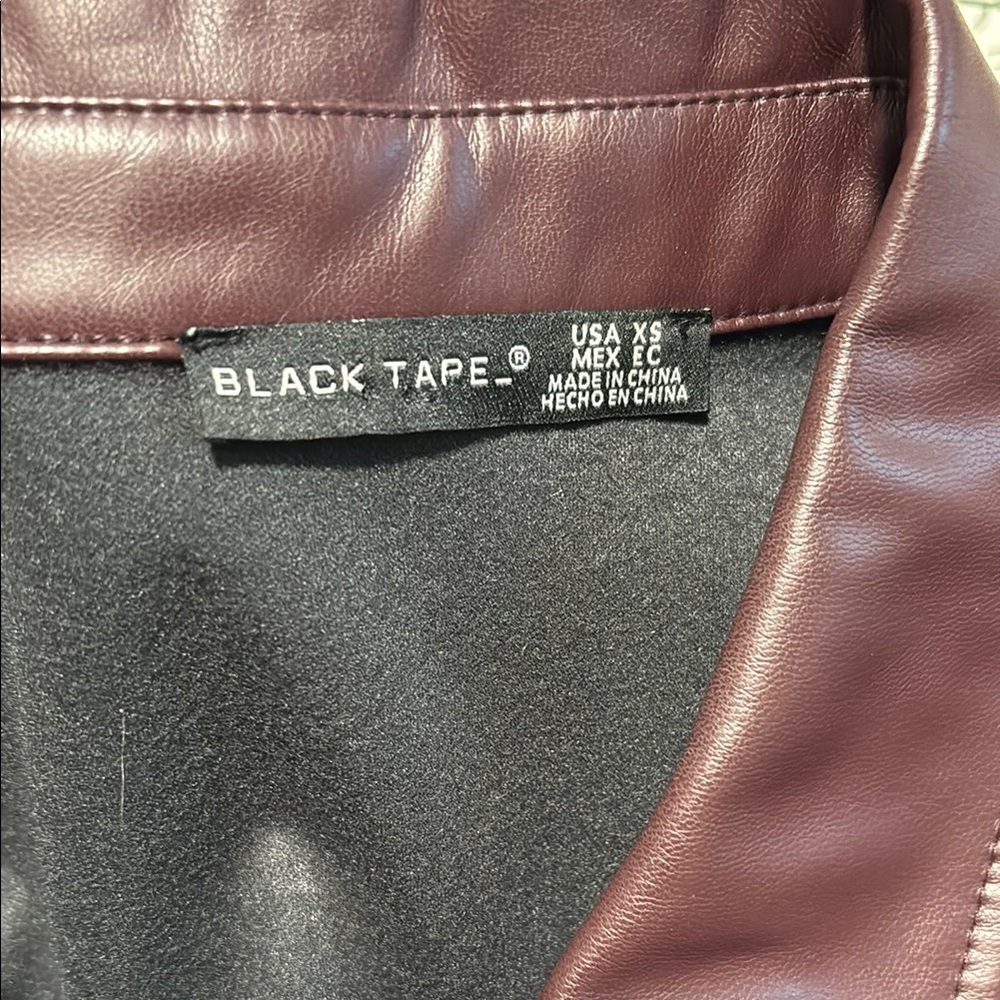 Black Tape Burgundy Button Down Shirt